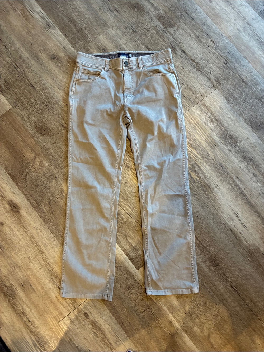 Men's Slim Fit Chino Pants in Khaki - Casual Everyday Wear